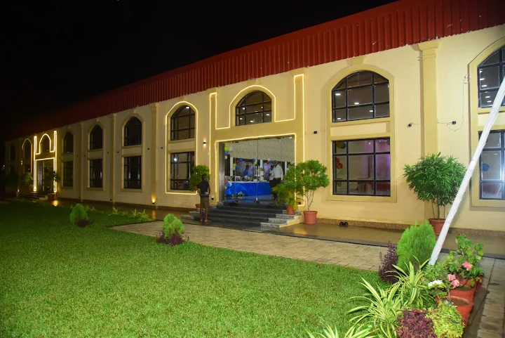 Aadar Convention exterior at night